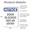 Signmission Door Blocked Not An Entry, 10 in W x Rectangle, Plastic OS-2PACK-NS-P-1014-V-11472 - alternate 3
